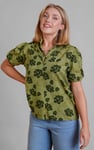 Floral Print Short Sleeve Tops