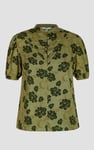 Floral Print Short Sleeve Tops