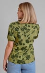 Floral Print Short Sleeve Tops