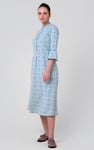 Ditsy Floral Flounce Sleeve Midi Dress