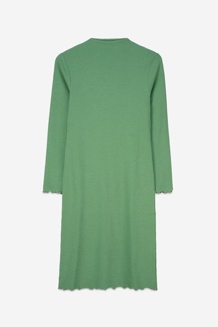 Crepe Ribbed Bodycon Midi Dress