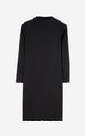 Crepe Ribbed Bodycon Midi Dress