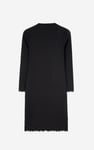 Crepe Ribbed Bodycon Midi Dress