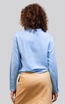 Long Sleeves Wrap Blouse