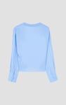 Long Sleeves Wrap Blouse