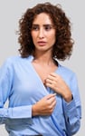 Long Sleeves Wrap Blouse