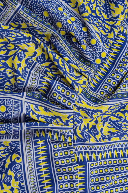 Asymmetric Printed Jersey Mini Skirt