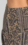 Asymmetric Printed Jersey Mini Skirt