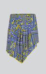 Asymmetric Printed Jersey Mini Skirt