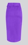 Button Detail Midaxi Skirt with Buckle Belt