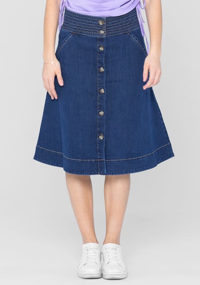 A-Line Midi Skirt