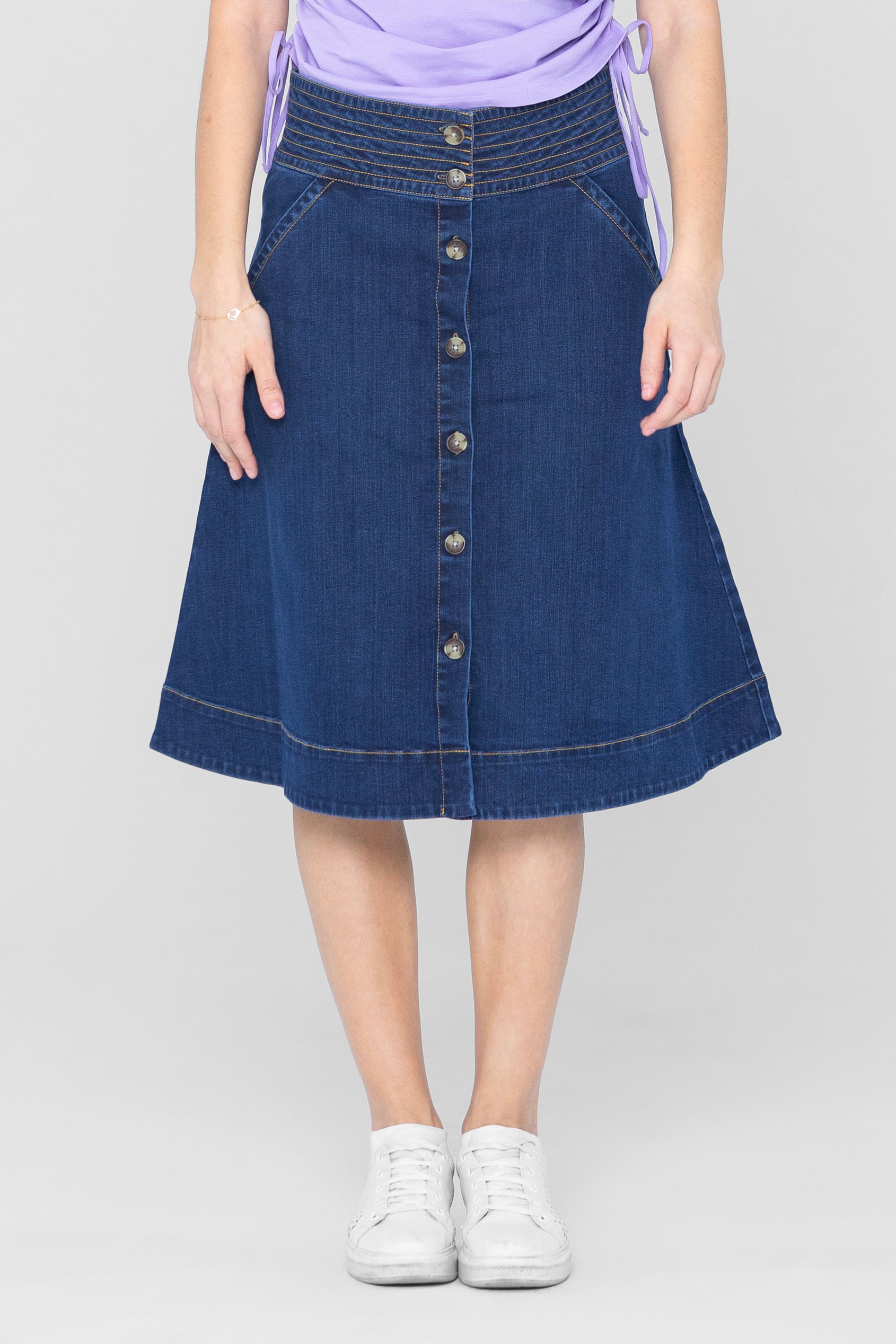 A-Line Midi Skirt