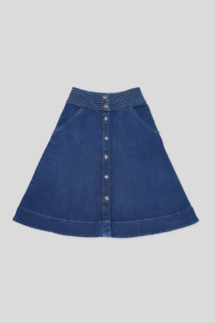 A-Line Midi Skirt