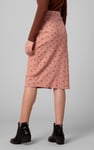 Side Button Split Ribbed Skirt