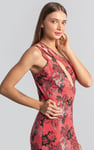 One Shoulder Floral Printed Maxi Dress