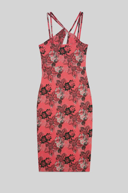 One Shoulder Floral Printed Maxi Dress