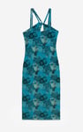 One Shoulder Floral Printed Maxi Dress