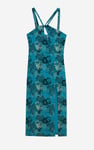 One Shoulder Floral Printed Maxi Dress