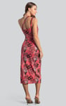 One Shoulder Floral Printed Maxi Dress