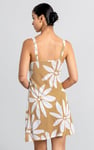 Pleated Details Double Strap Cami Dress