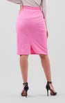 Split Back Terry Midi Skirt