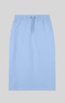Split Back Terry Midi Skirt