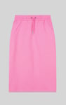 Split Back Terry Midi Skirt