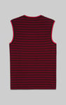 Stripe Design Rib Tank Top