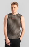 Stripe Design Rib Tank Top