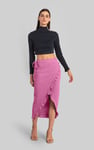 Tie Waist Wrap Maxi Skirt