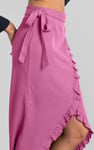 Tie Waist Wrap Maxi Skirt