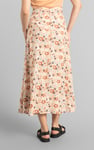 High Waist Viscose Midi Skirt