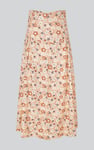 High Waist Viscose Midi Skirt