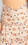 High Waist Viscose Midi Skirt