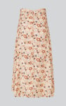 High Waist Viscose Midi Skirt