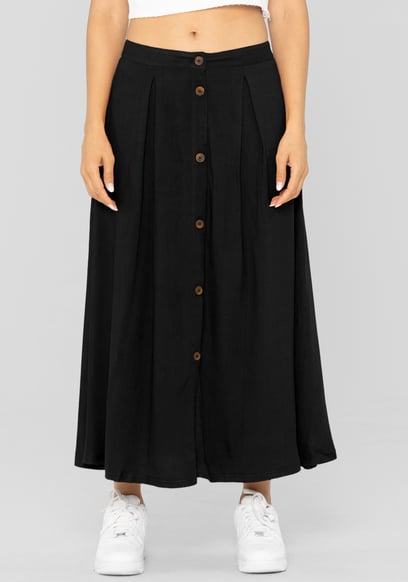A-Line Front Button Through Skirts