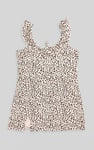 Ruffled Deep V-Neck Tie-Up Camisole