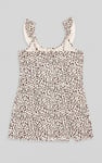 Ruffled Deep V-Neck Tie-Up Camisole