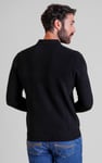 Mens Quarter Zip knitted Polo Jumper