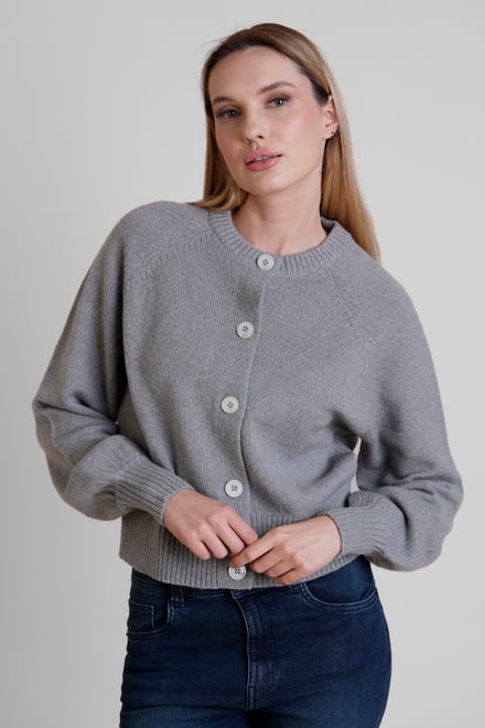 Women’s Crew Neck Knitted Cardigan