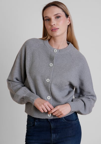 Women’s Crew Neck Knitted Cardigan