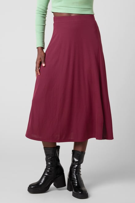 Flared Skirt With Lace Details
