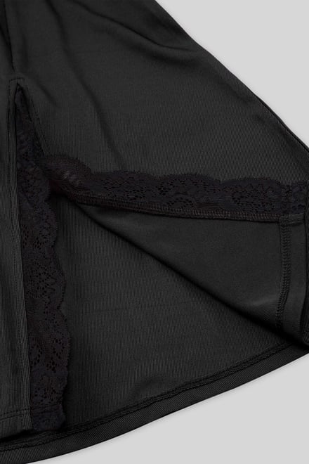 Flared Skirt With Lace Details