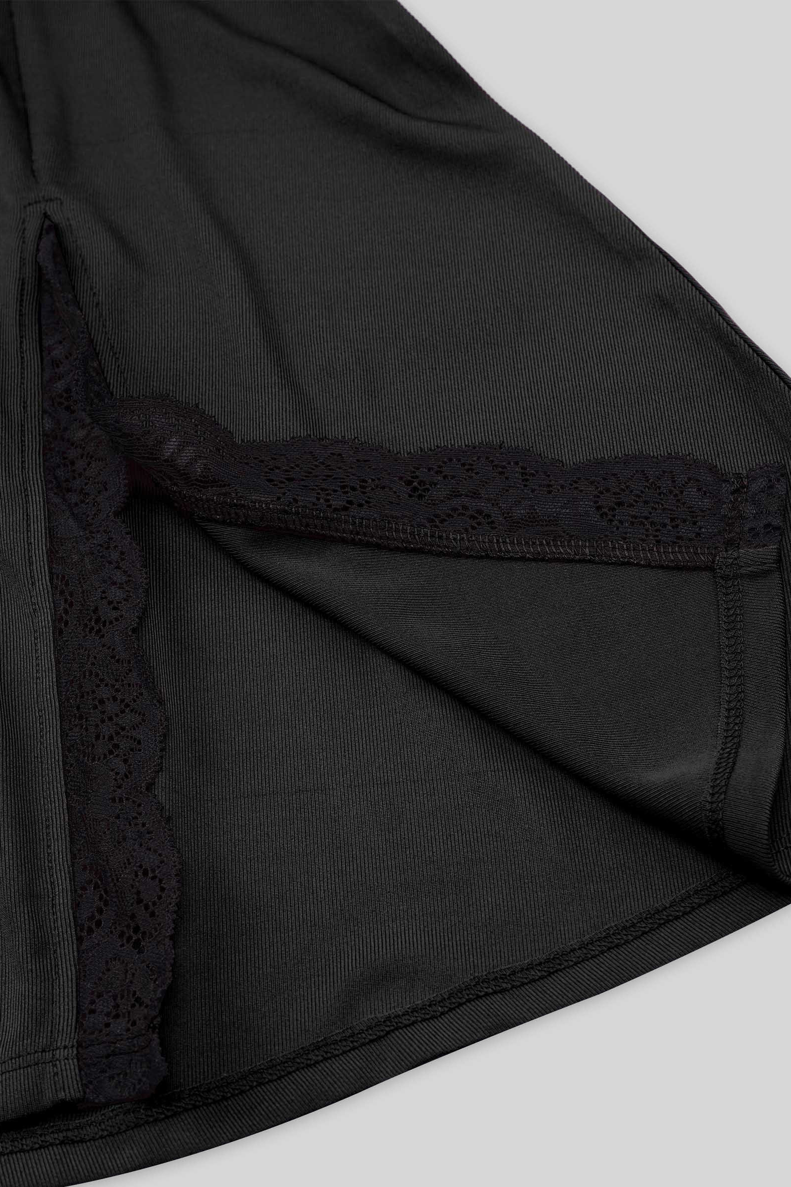 Flared Skirt With Lace Details