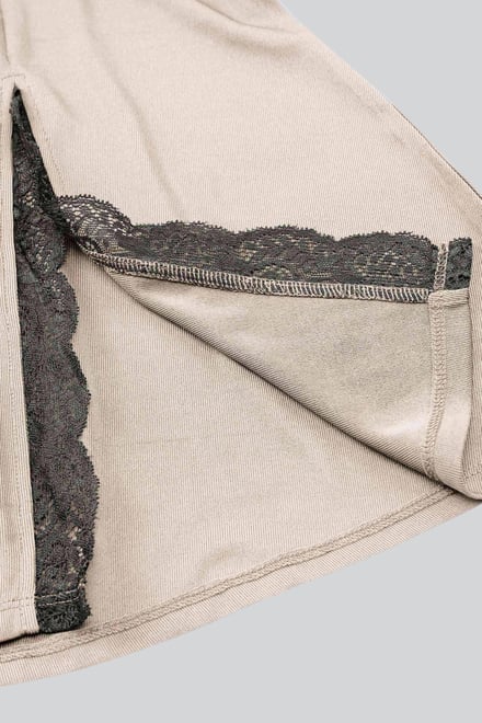 Flared Skirt With Lace Details