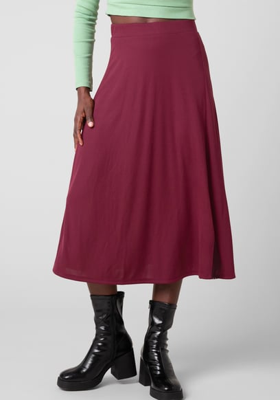 Flared Skirt With Lace Details