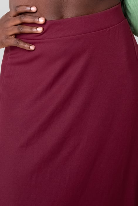 Lace Detail Flared Skirt