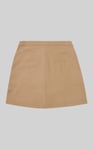 Stretch Cotton Blended Mini Skirt