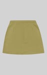 Stretch Cotton Blended Mini Skirt