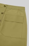 Stretch Cotton Blended Mini Skirt